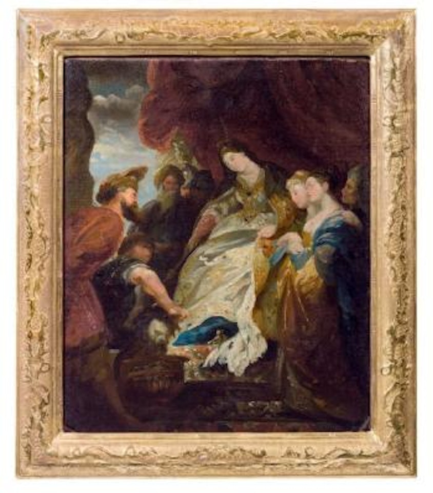 La Reine Tomyris devant la tête de Cyrus by Giuseppe Bernardino Bison