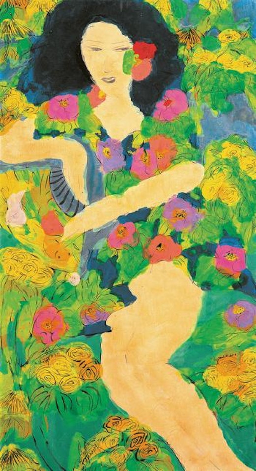 Beauty Amongst Flower by Walasse Ting