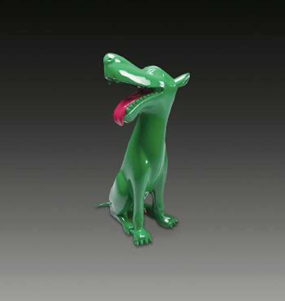 Green Dog by Zhou Chunya