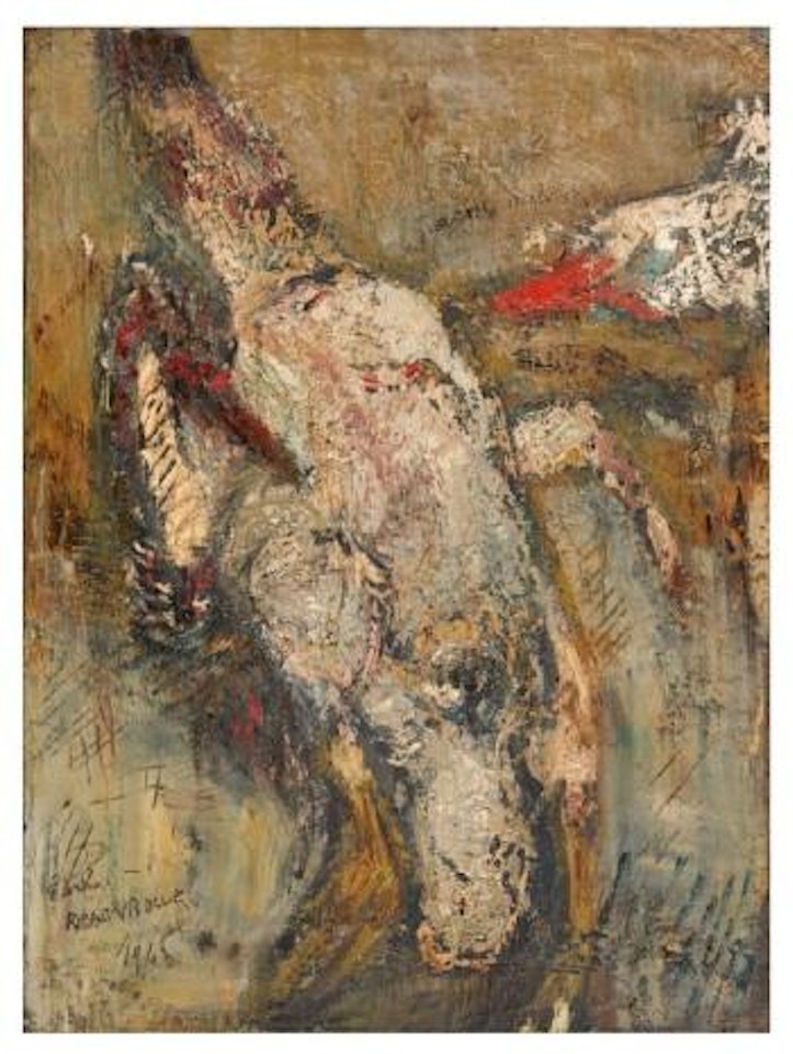 Composition à l’oiseau by Paul Rebeyrolle