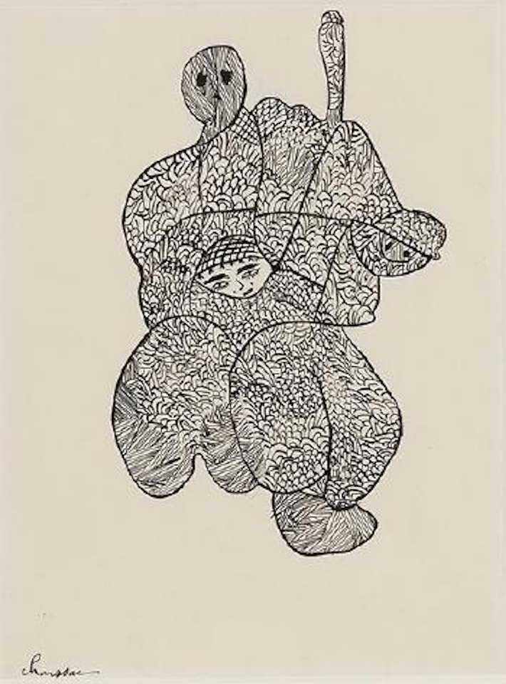 Composition cellulaire à trois têtes by Gaston Chaissac
