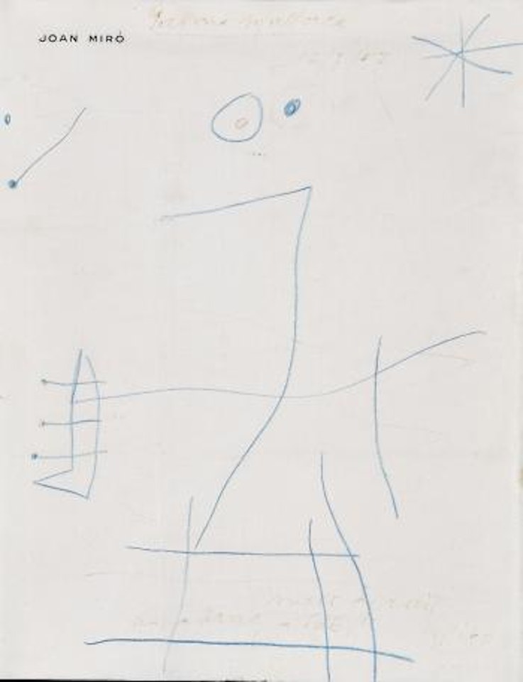 Abstract composition by Joan Miró