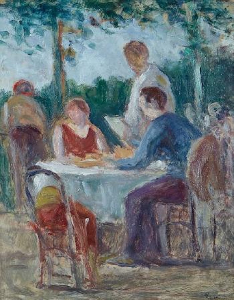 Terrasse à Rolleboise by Maximilien Luce