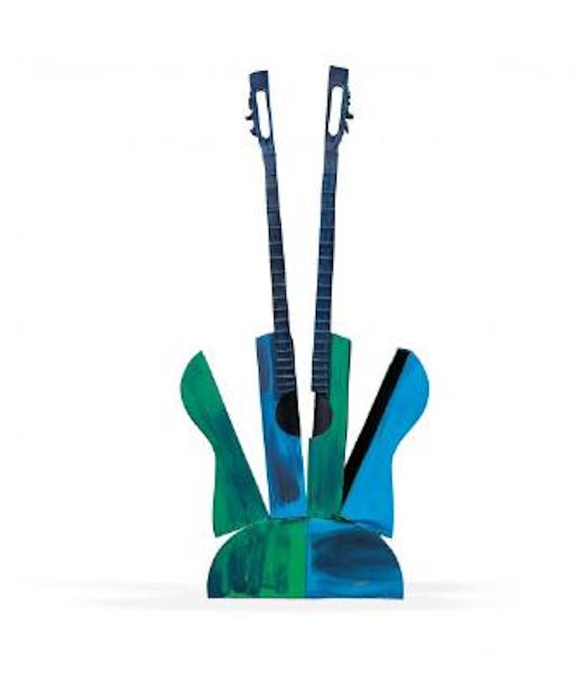 Guitare découpée en tranches et assemblée by Arman