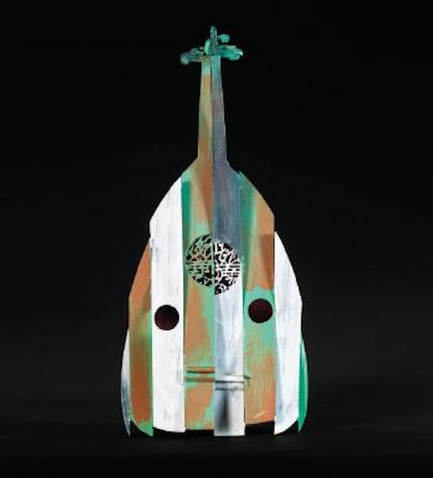 Mandoline découpée en tranches et soudée by Arman