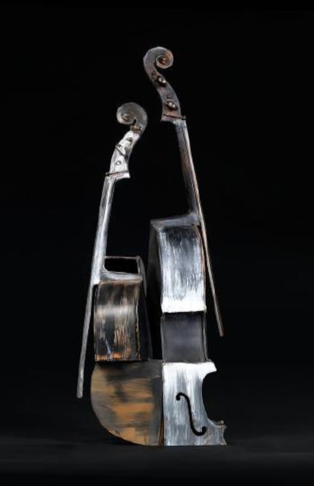 Fabergé violoncelle soudé by Arman