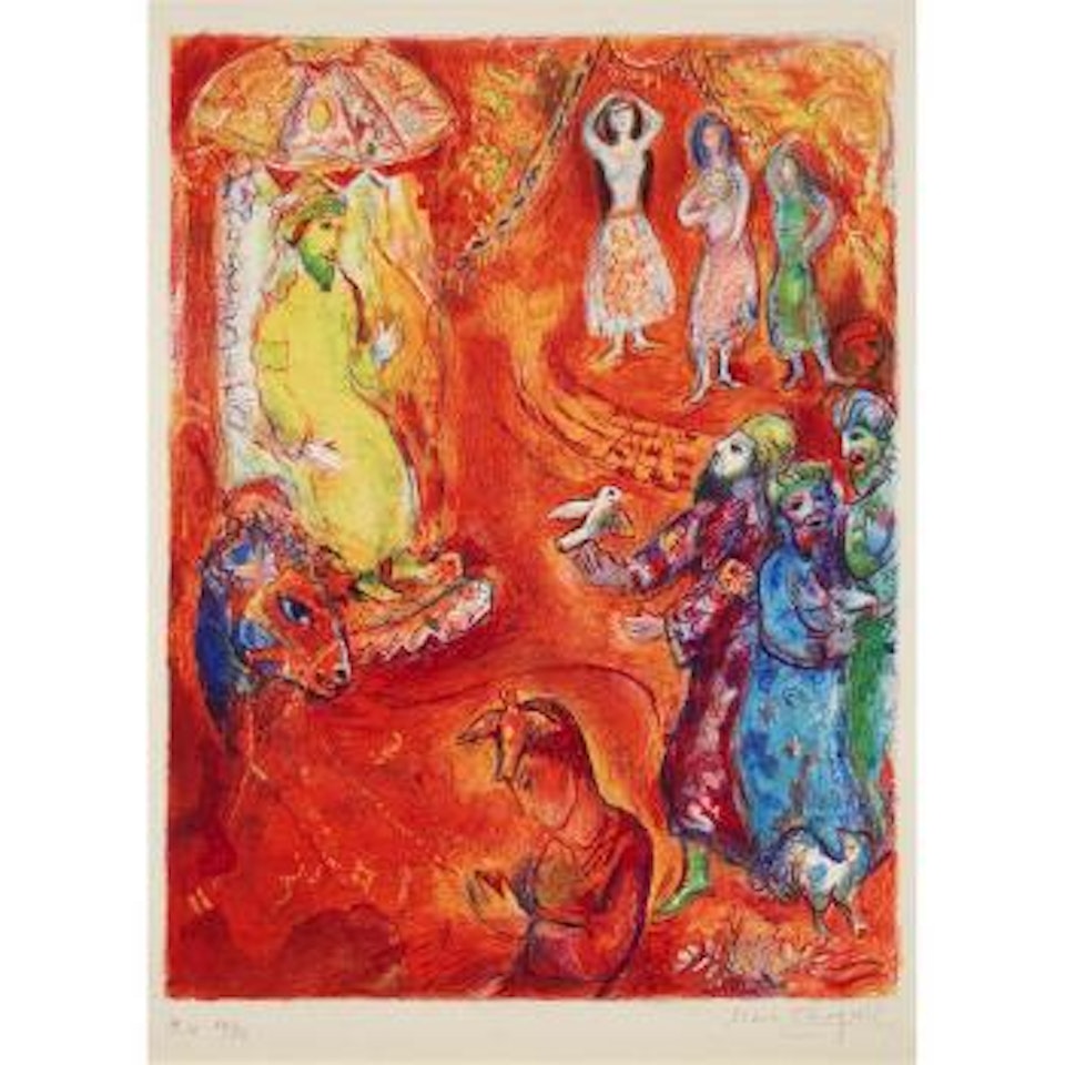 Now The King Loved Science And Geometry by Marc Chagall