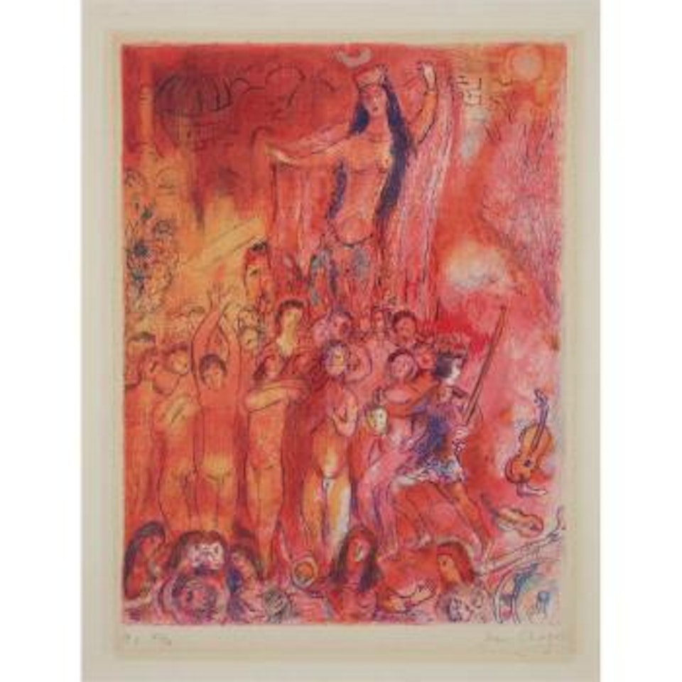 They Were In Forty Pairs by Marc Chagall