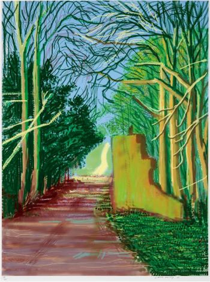 The Arrival of Spring in Woldgate, East Yorkshire in 2011 (twenty eleven) - 19 March by David Hockney
