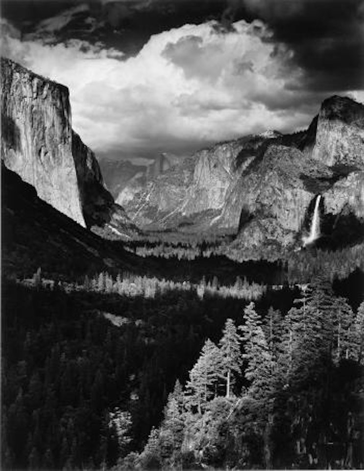 [Untitled]. Thunderstorm, Yosemite Valley, California by Ansel Adams
