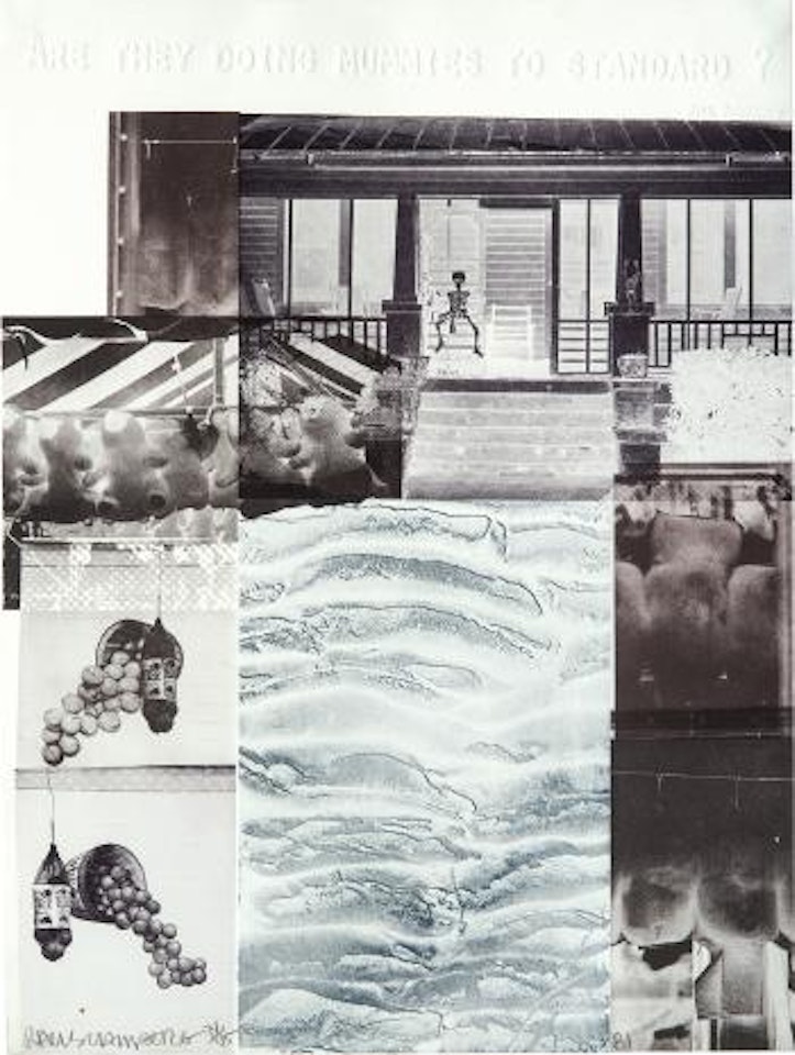 American Pewter with Burroughs IV (from American Pewter with Burroughs Series) by Robert Rauschenberg