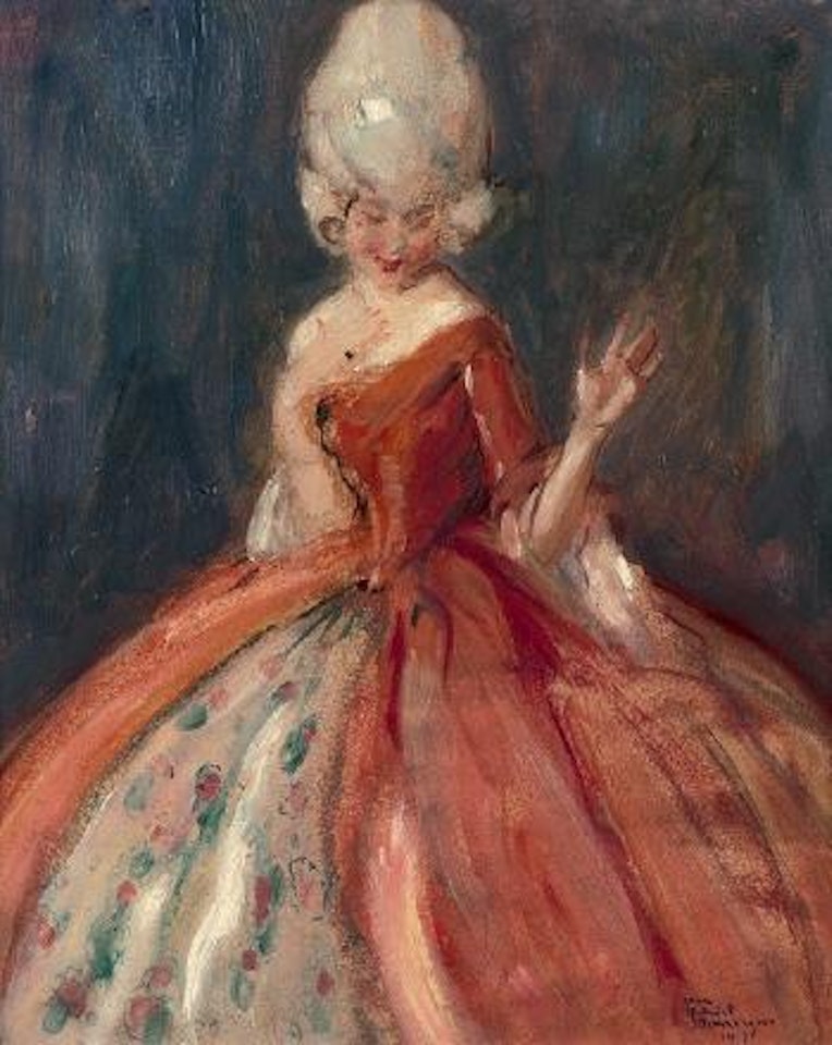 Le bal costumé by Jean Gabriel Domergue