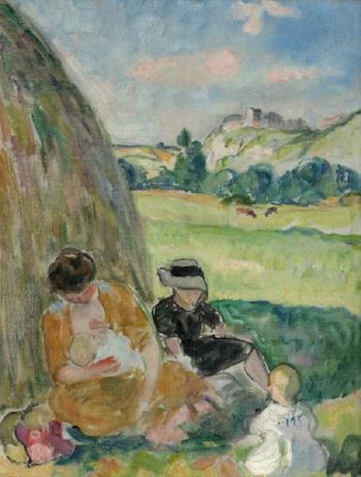 Femmes et enfants à la campagne, aux Andelys by Henri Lebasque