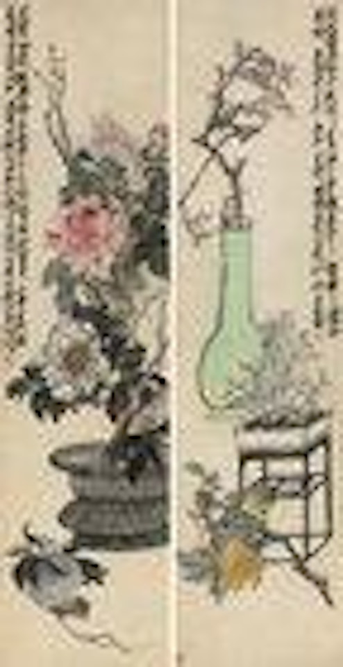 Peony and Plum by Wu Changshuo