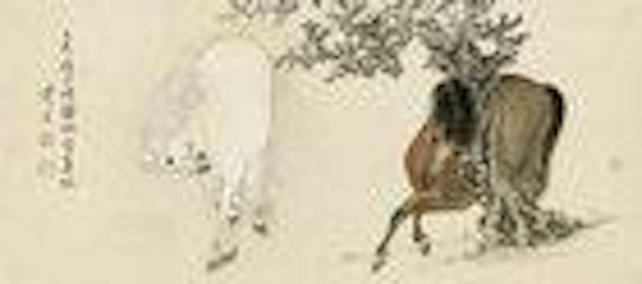 Horses after Zhao Mengfu by Pu Ru