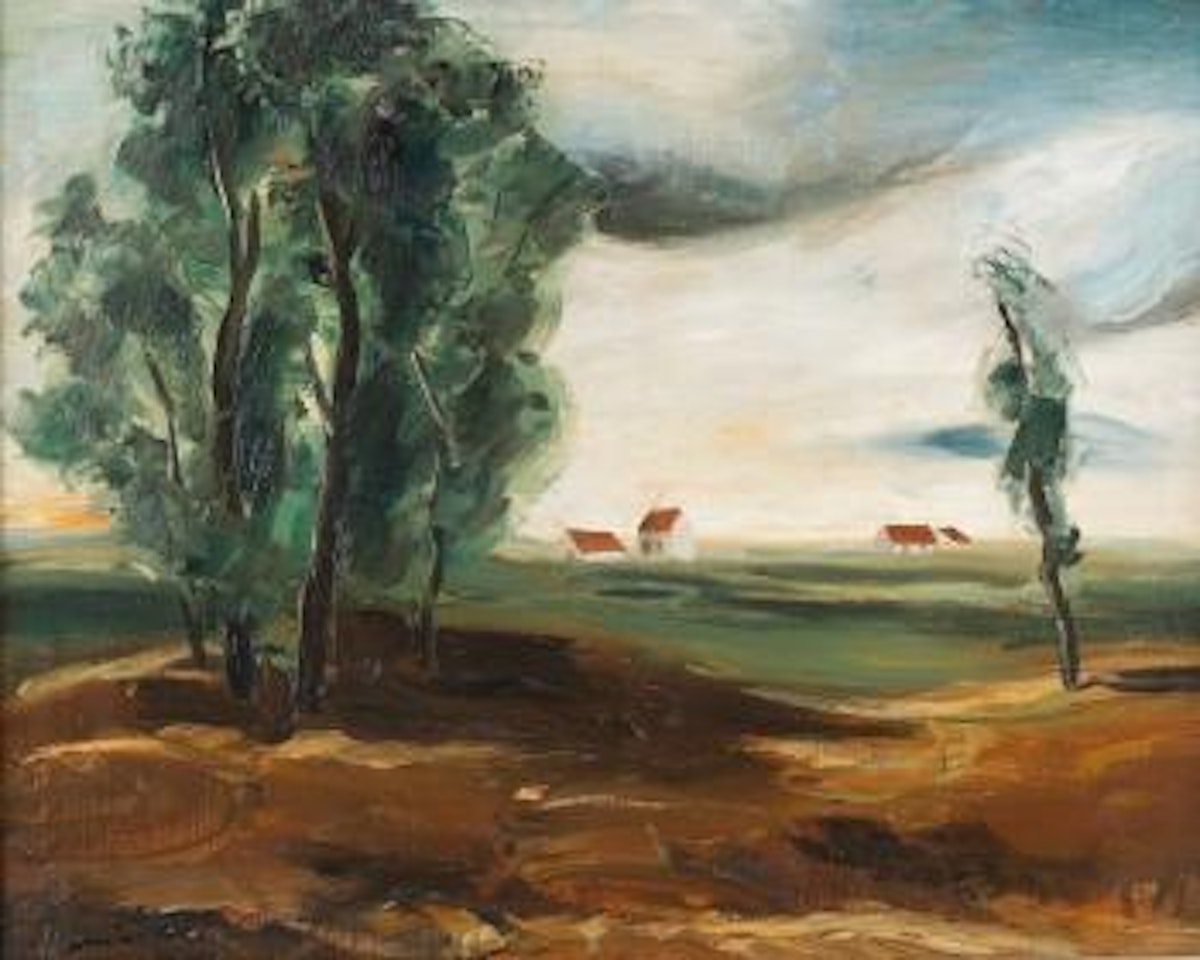 Landschaft mit Häusern by Maurice de Vlaminck