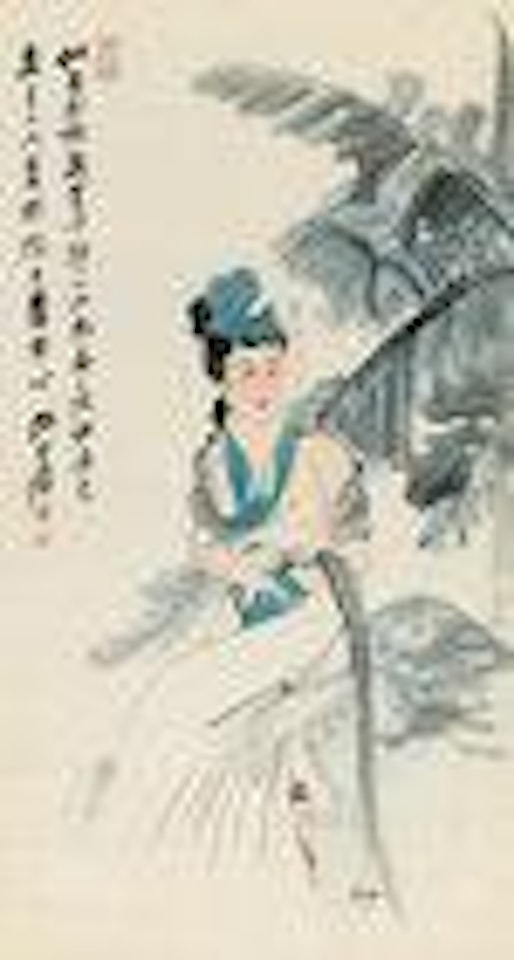 Beauty by Zhang Daqian