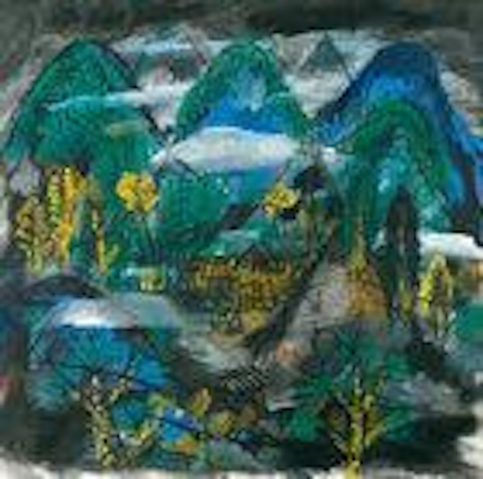 Conversation in Mountain by Lin Fengmian