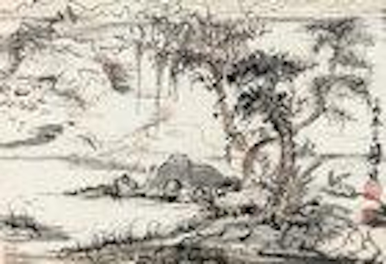 Tree at Riverbank by Lu Yanshao