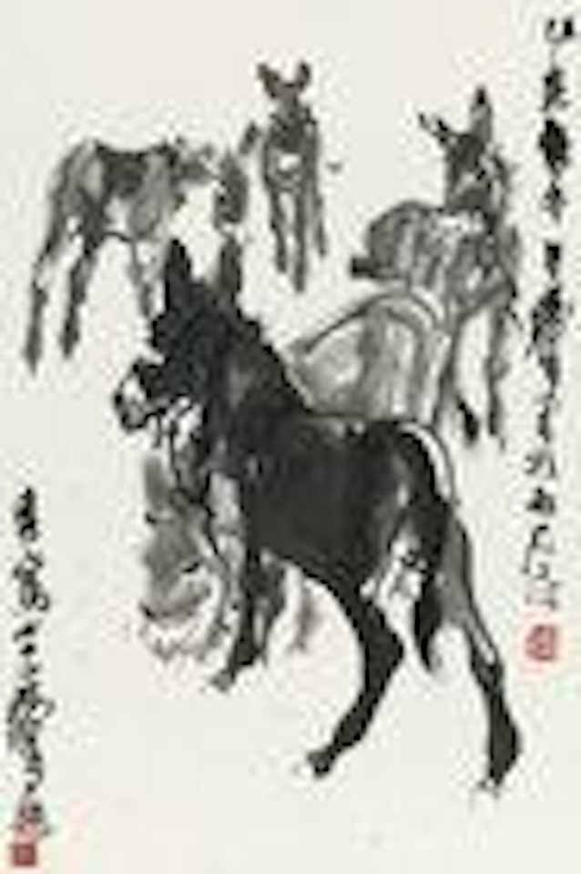 Five Donkeys by Huang Zhou