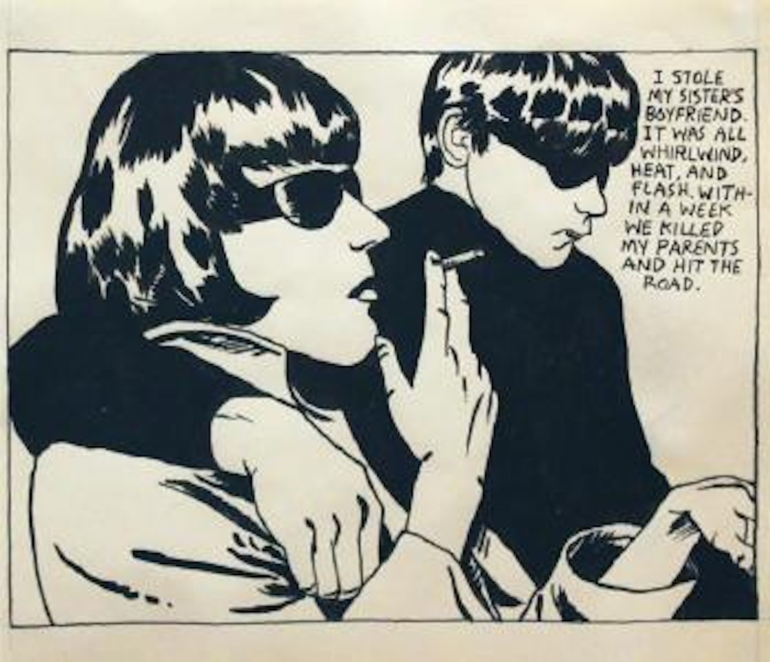 No Title (I stole my sister boyfriend) by Raymond Pettibon