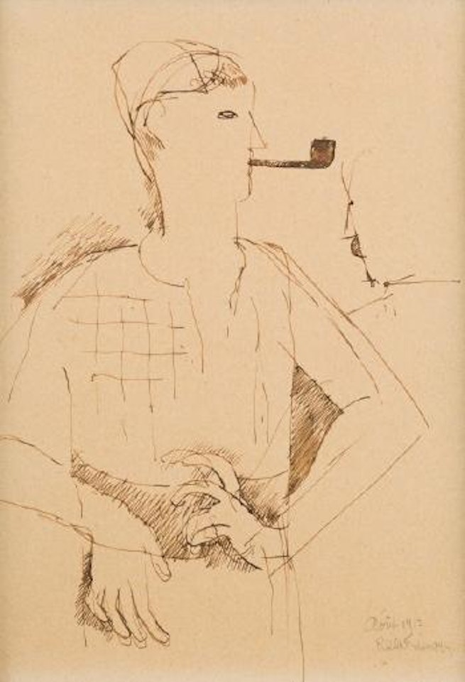 L'homme à la pipe by Roger de la Fresnaye