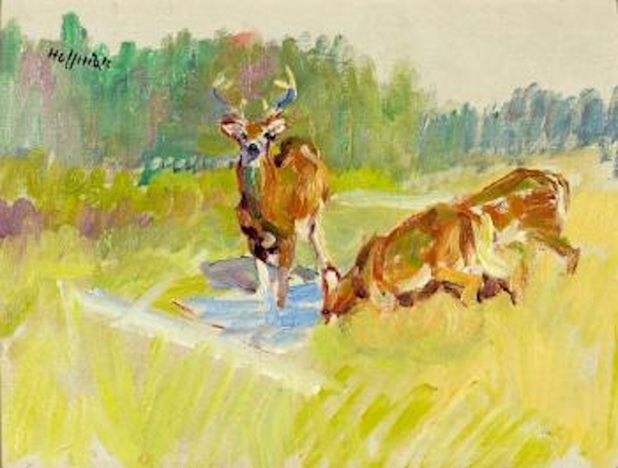 The Water Hole by Frank B. Hoffman