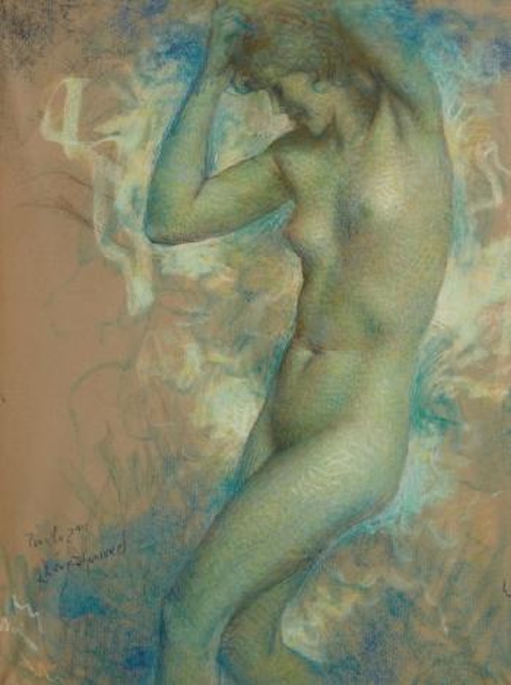 Nu bleu by Lucien Lévy-Dhurmer