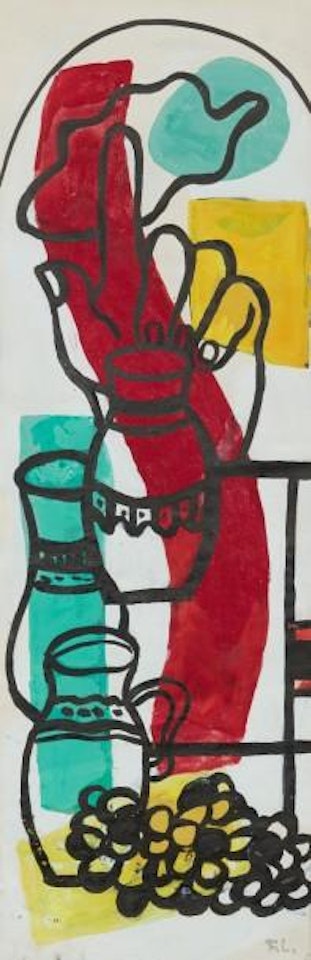 Projet de vitrail maquette pour l’eglise de Courfaivre by Fernand Leger