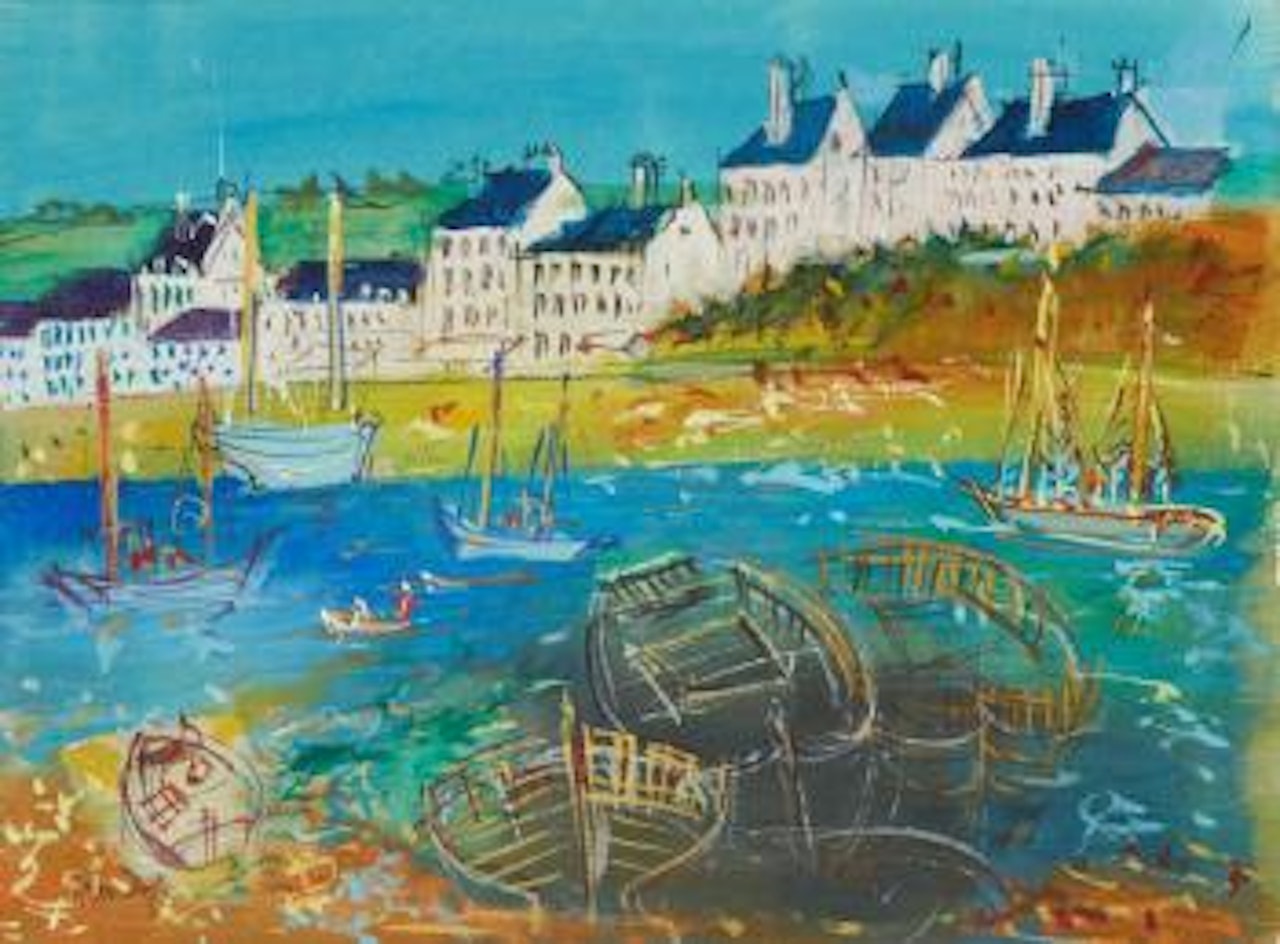 Petit port breton by Jean Dufy