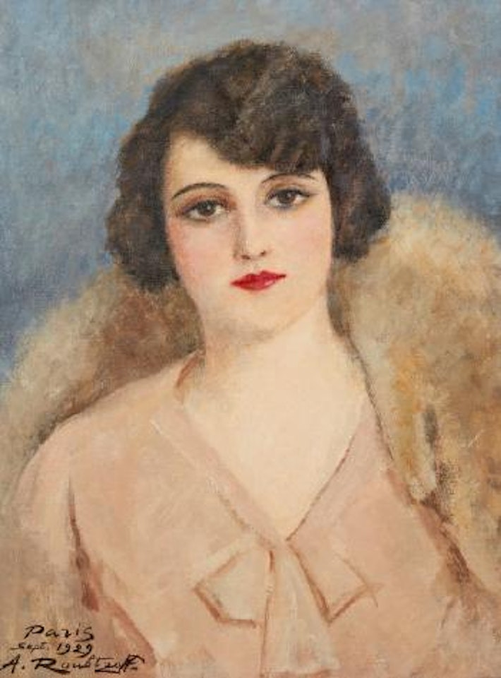 Portrait à la fourrure by Alexandre Roubtzoff