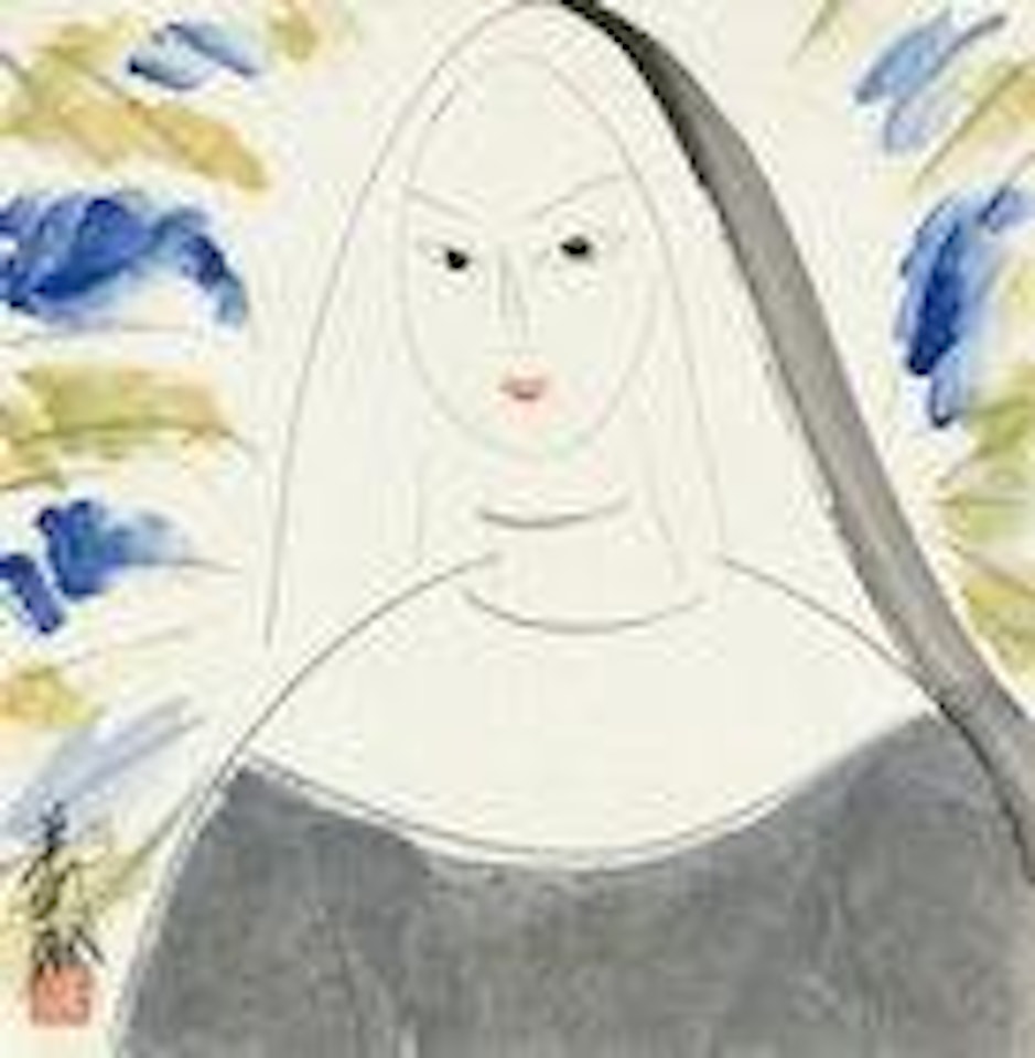 Nun by Lin Fengmian
