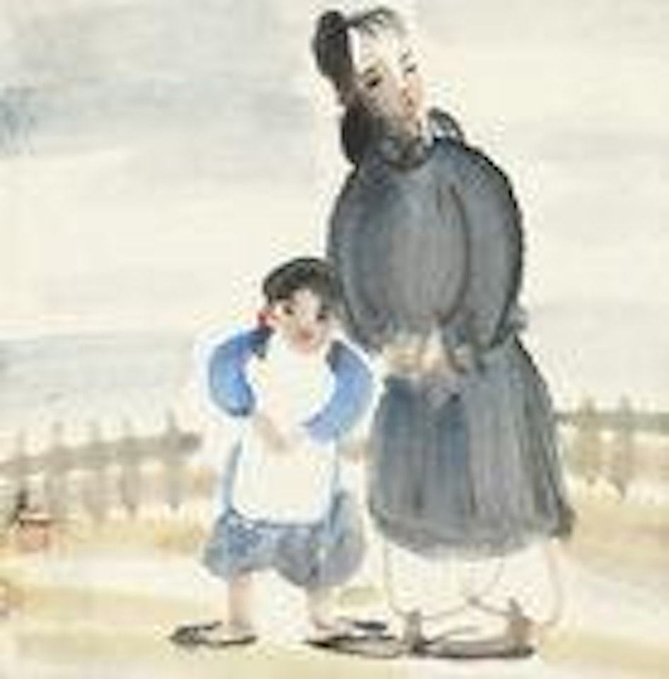 Mother and Daughter by Lin Fengmian