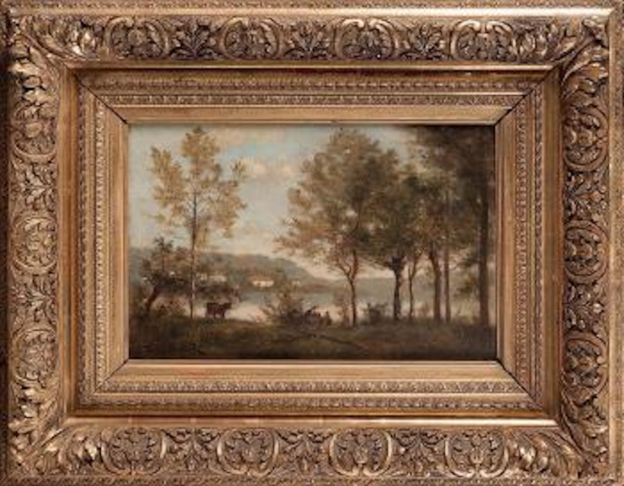 Paysage animé by Paul Désiré Trouillebert
