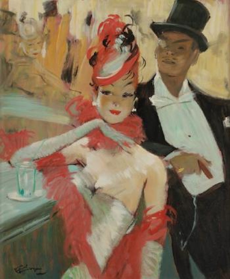 Le Bar du Chatam by Jean Gabriel Domergue