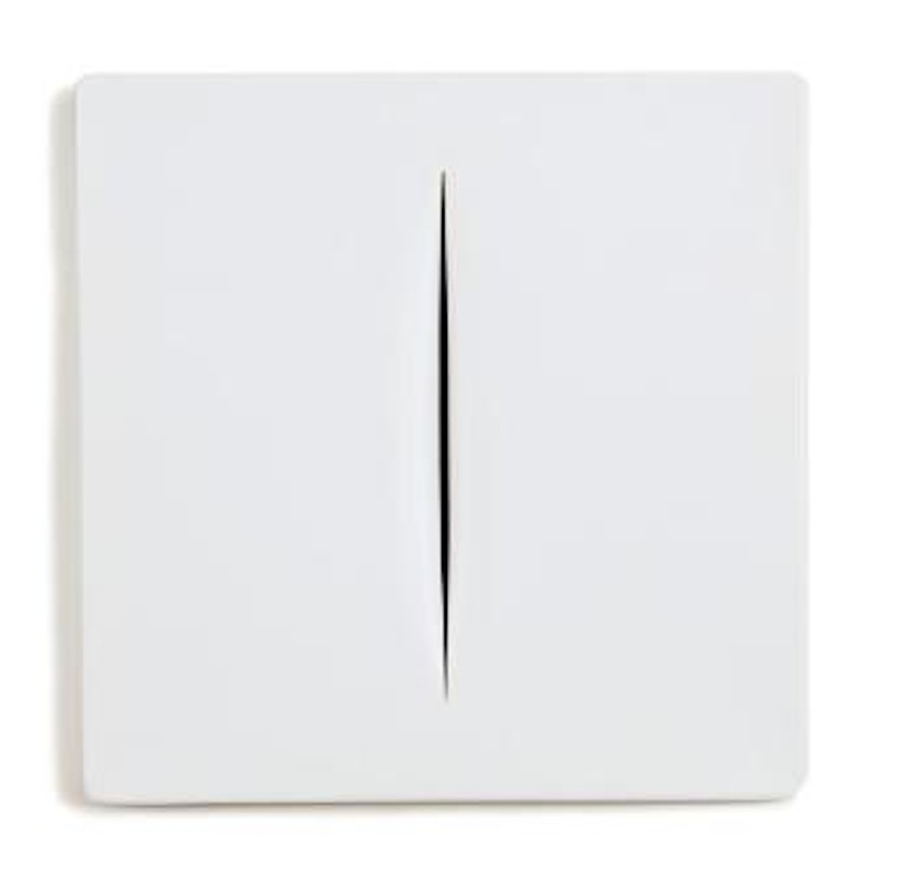Concetto Spaziale bianco by Lucio Fontana