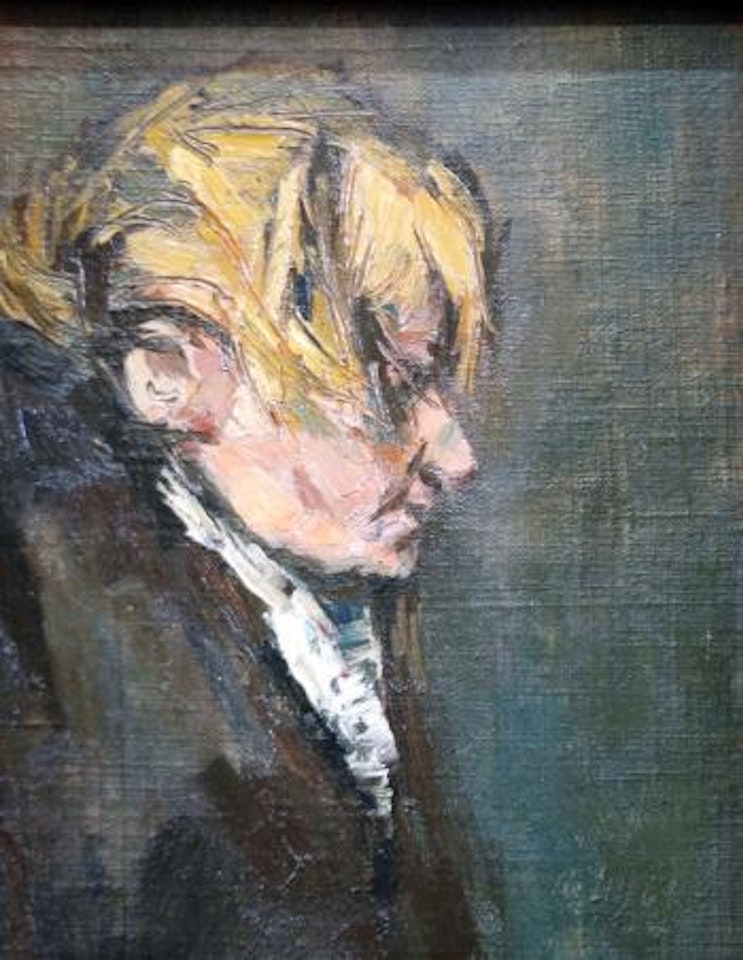 Head of a man by Harold Riley