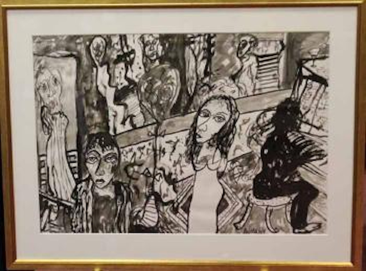 Birthday party by John Bellany