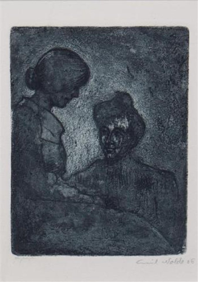 Zwei Frauen by Emil Nolde