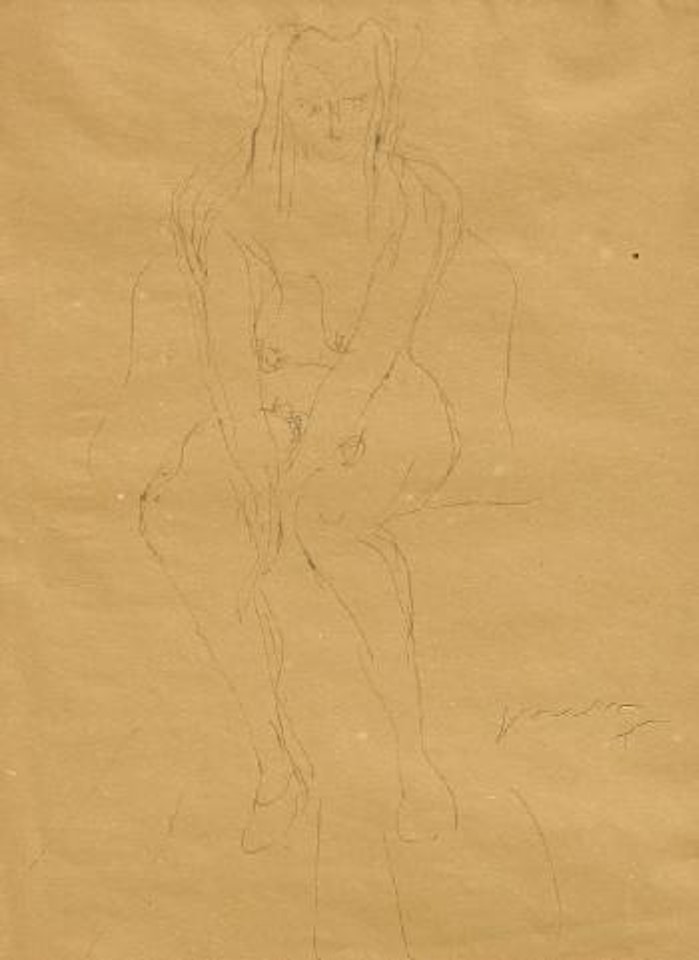 Nudo femminile by Lucio Fontana