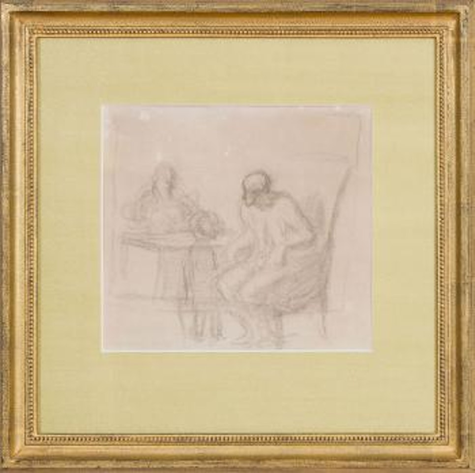 La consultation (le médecin et son malade - le malade imaginaire - la famille à table) by Honoré Daumier