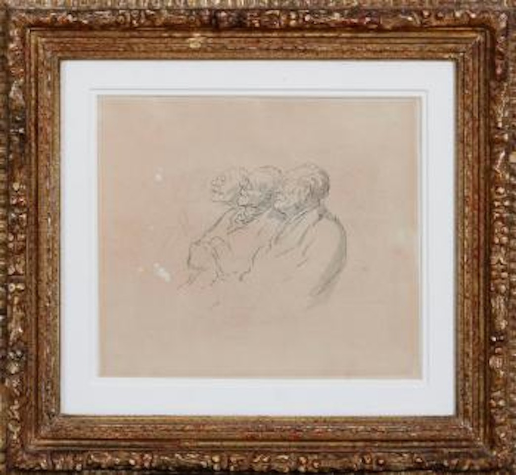 Étude de personnages; Étude pour le marché by Honoré Daumier
