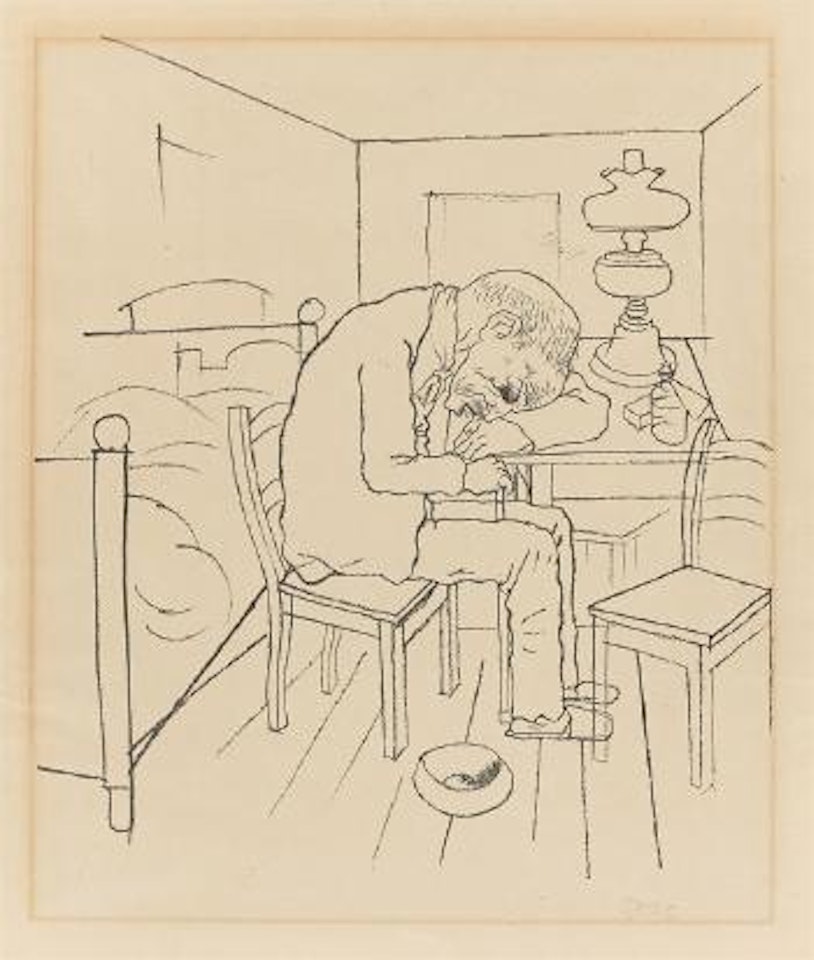 Schwimme, Wer Schwimmen Kann, Und Wer Zu Plump Ist, Geh' Unter by George Grosz