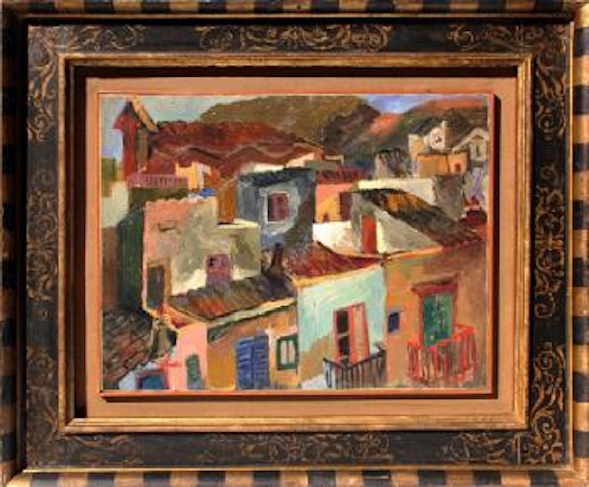 Bagheria (Recto); Ritratto maschile (Verso) by Renato Guttuso