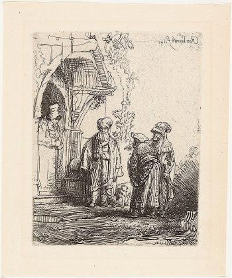 Die drei Orientalen by Attributed to Rembrandt Harmensz van Rijn