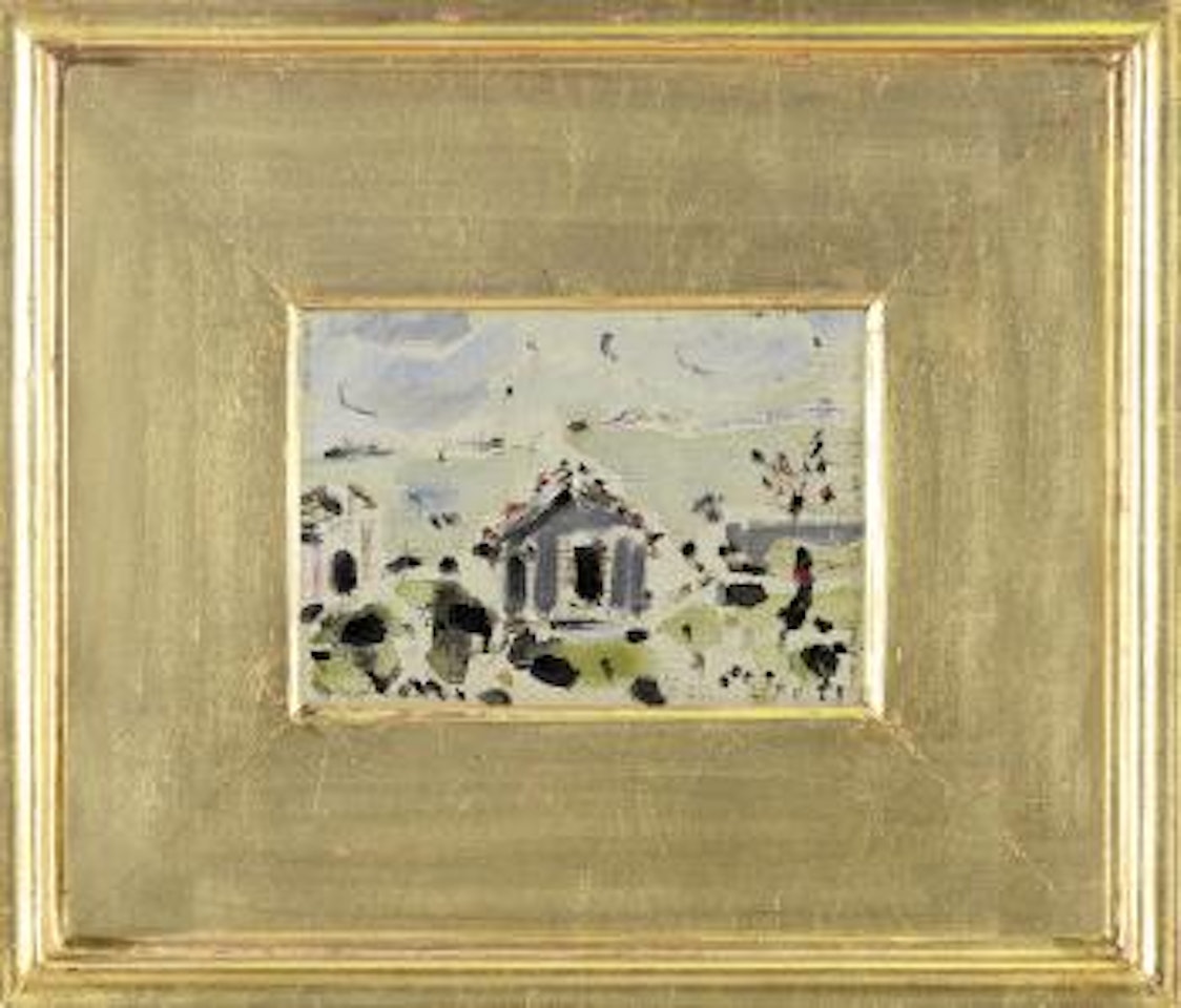 Paesaggio con casa by Filippo de Pisis