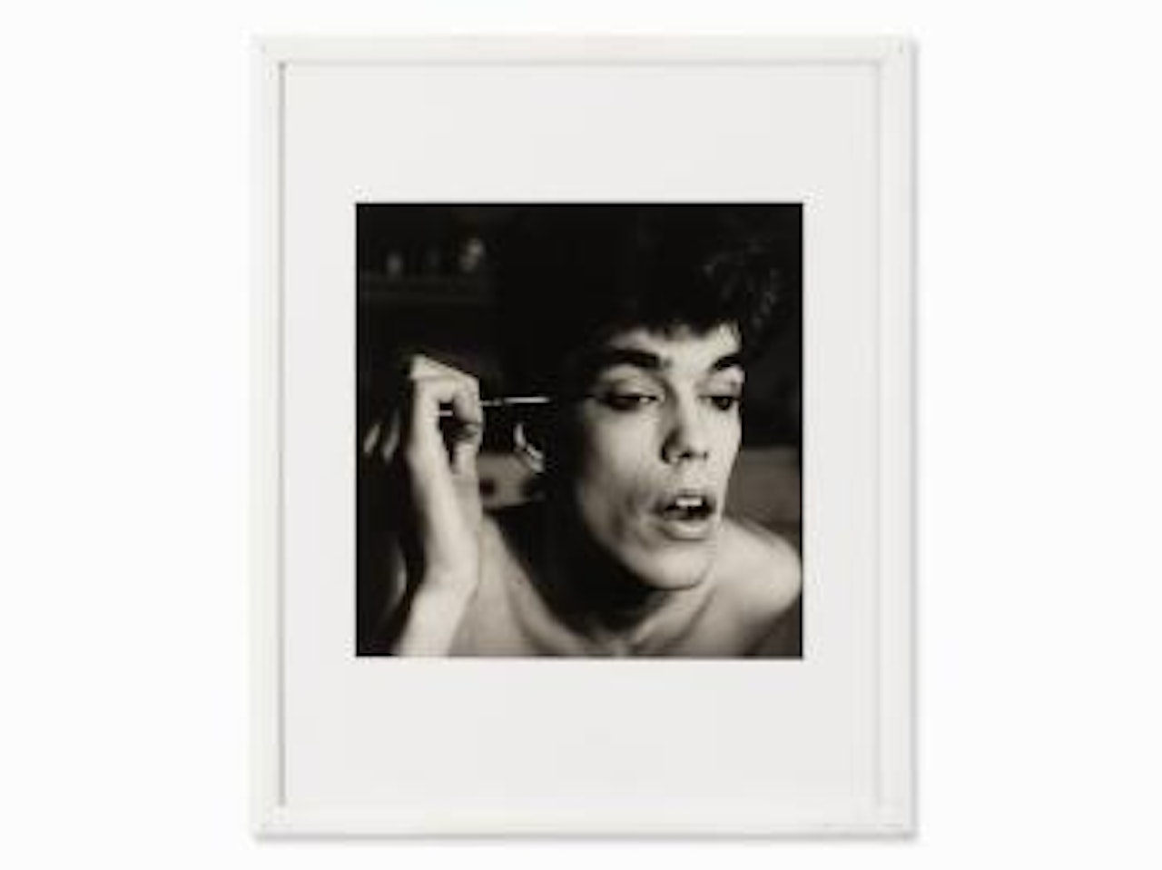 David Britzenhofe Applying Make-up (II) by Peter Hujar