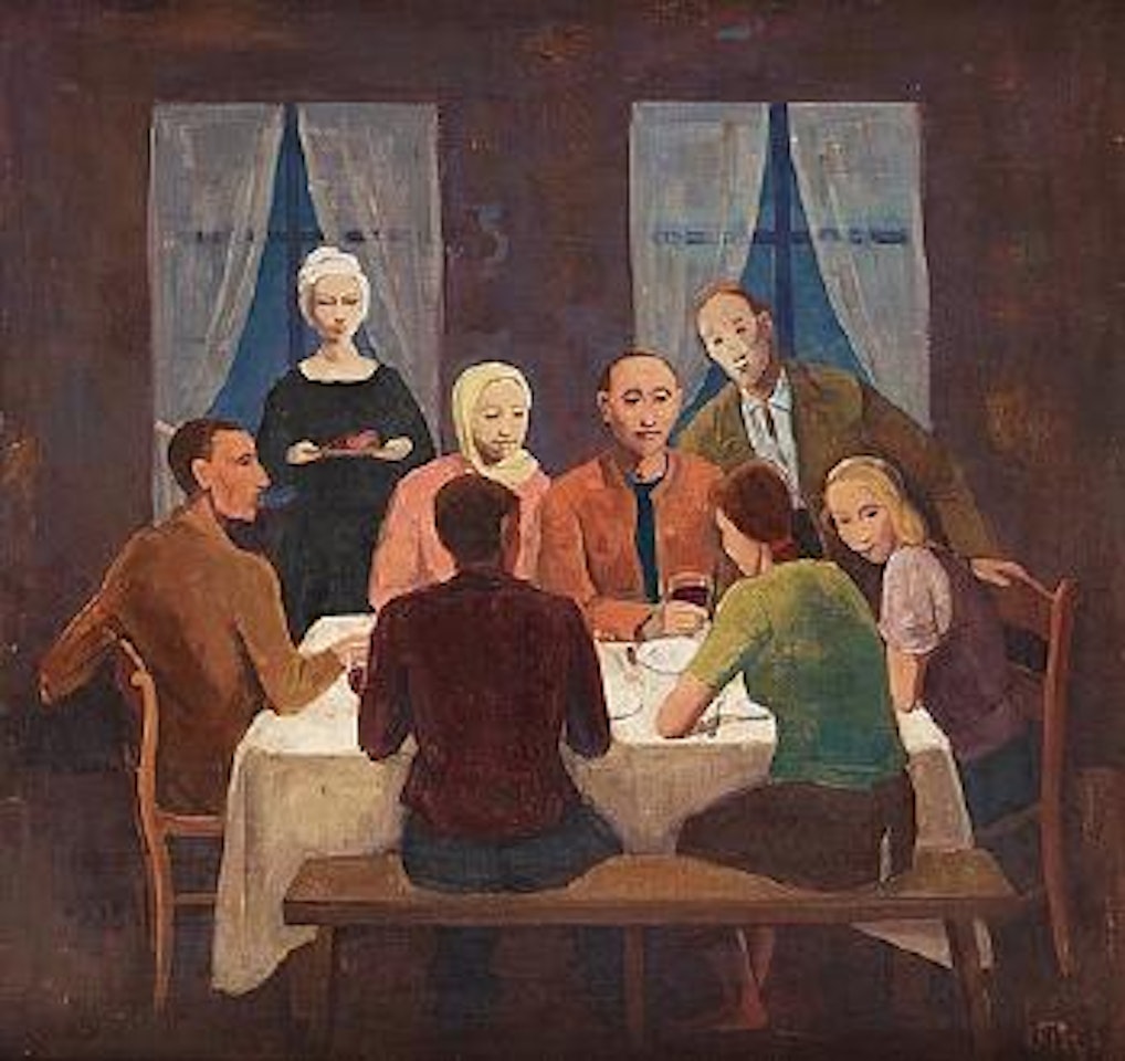 "Tischgesellschaft" by Karl Hofer