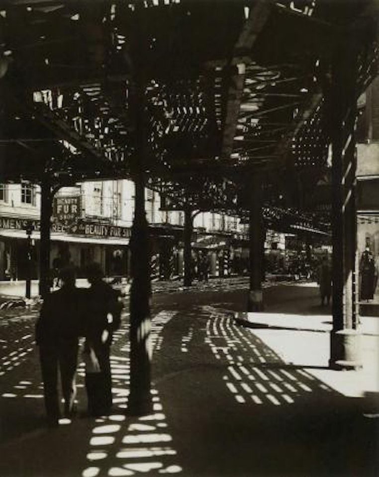 El - 2nd & 3rd Avenue Line by Berenice Abbott