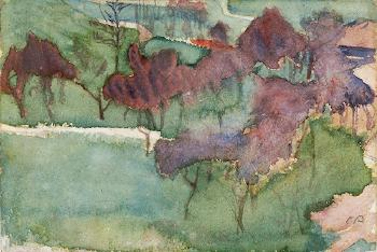 Landschaft auf der Oschwand by Cuno Amiet